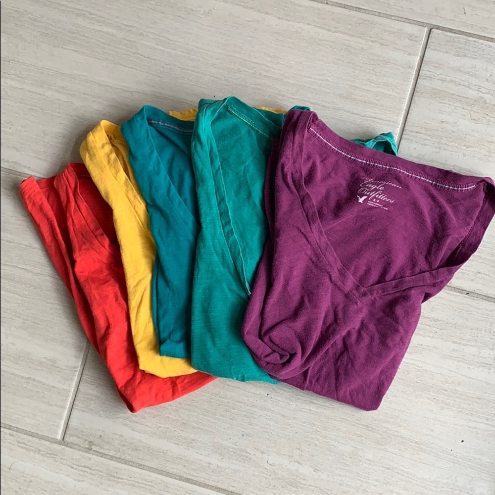 Lot of 5 shirts aeo size small